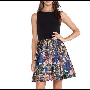 Alice & Olivia butterfly print dress in size 0